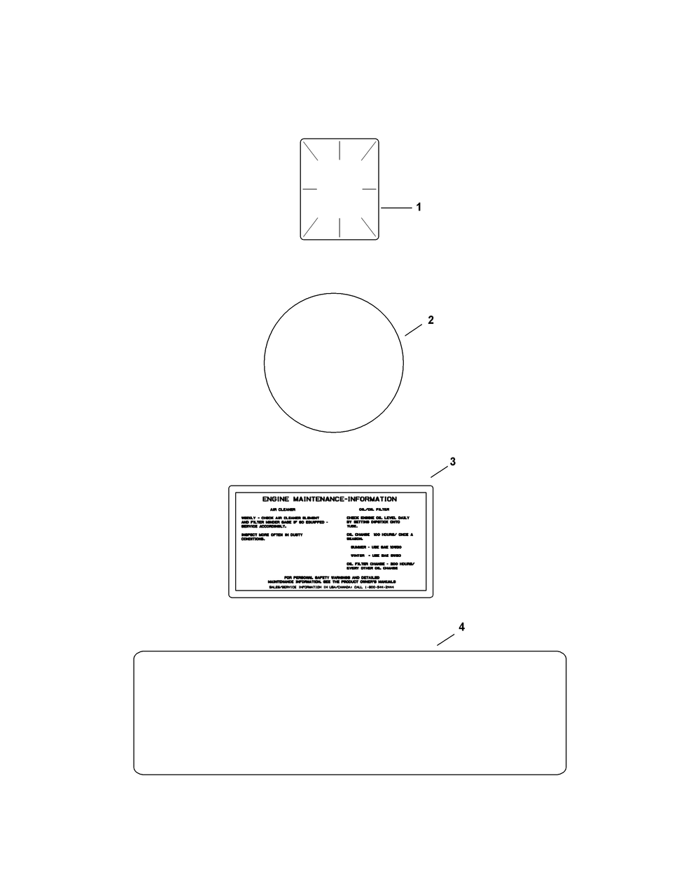 Kohler Cv730-3130 Decals Diagram and Parts List for L48-KH (53AH8CTB050-25HP)(2011) Cub Cadet Lawn Tractor